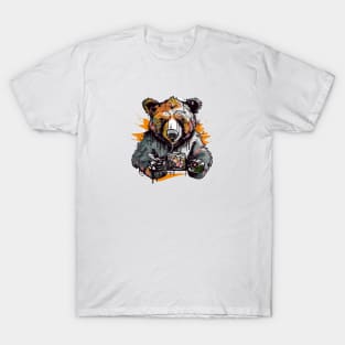 Gamer Bear Graphic Design - Original Artwork T-Shirt